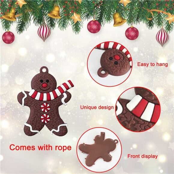 12pcs Christmas Ornaments Cute Snowman Xmas Tree Decorations Santa Claus Plastic - Picture 3 of 7